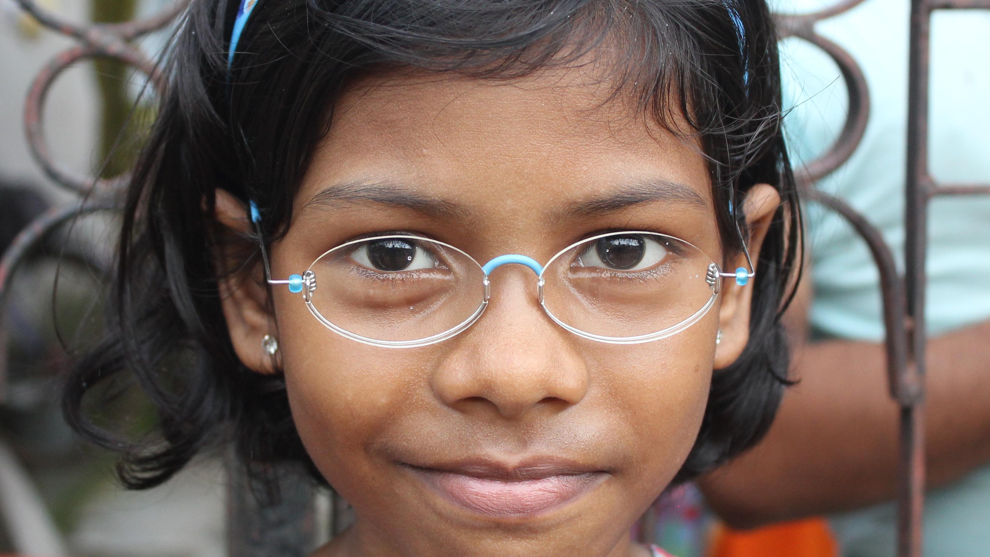 Girl from India with GoodVision Glasses