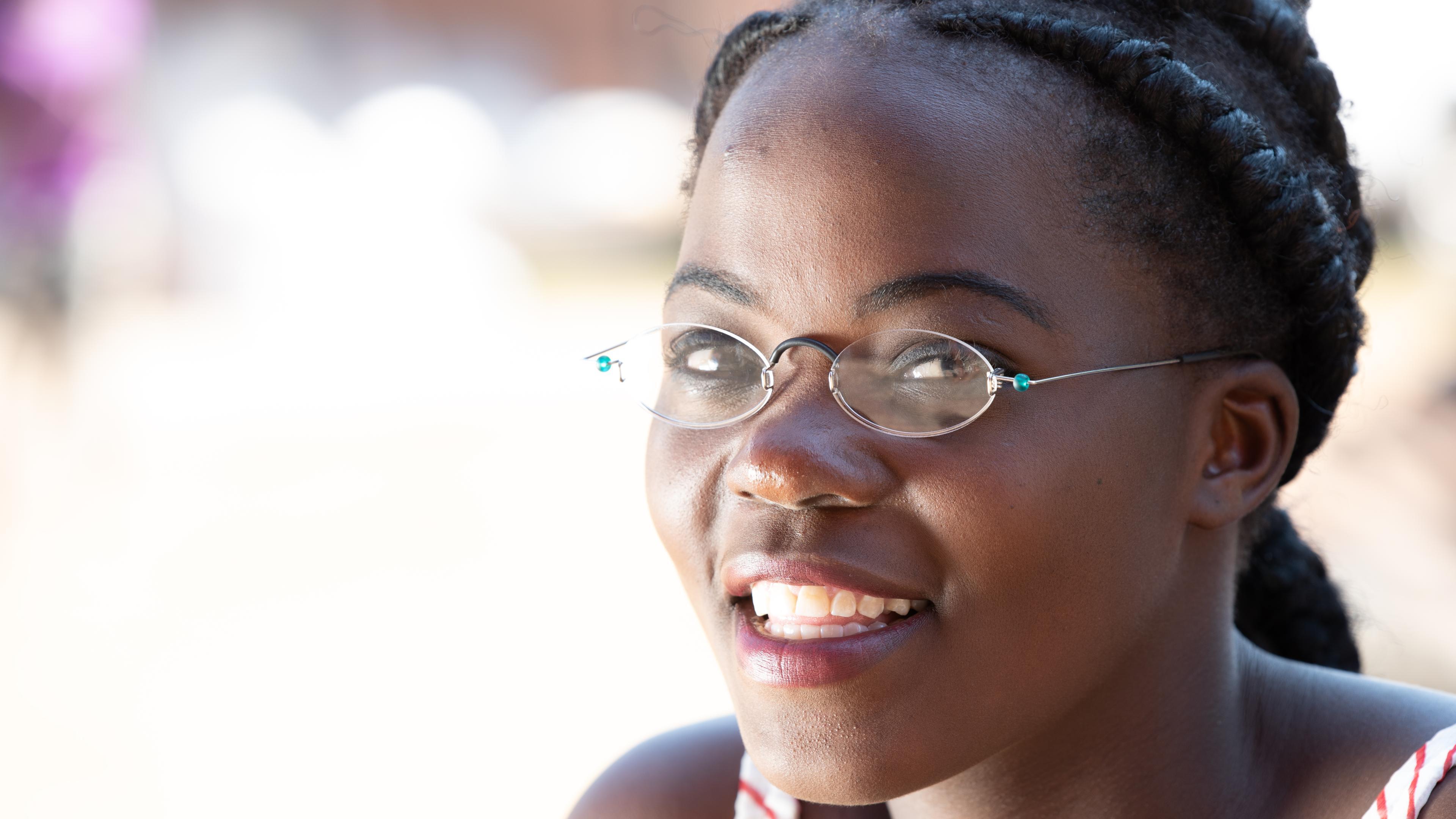 Malawian girl with GoodVision Glasses